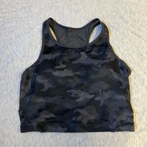 Born Primitive Camo Crop Top - Black and Gray